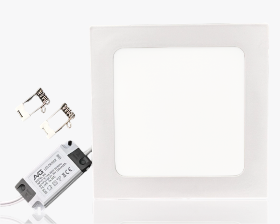Led պանել քառակուսի ներքին 9W-4K (N.W)  (30) - ի նկար