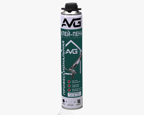 AVG Մոնտաժման փրփուր-սոսինձ 800գր 850 մլ - ի նկար